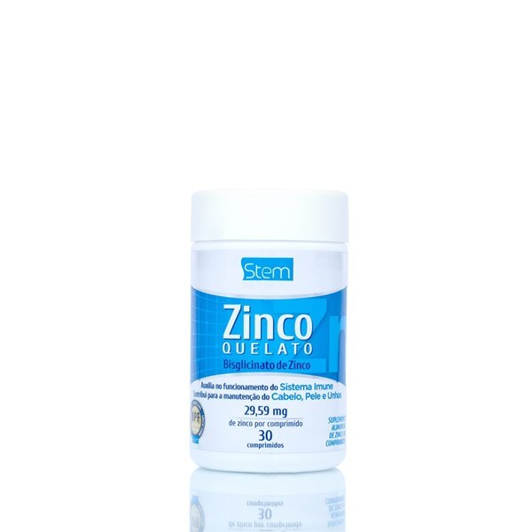 Zinco Quelato 29,59Mg Stem 30 Comprimidos